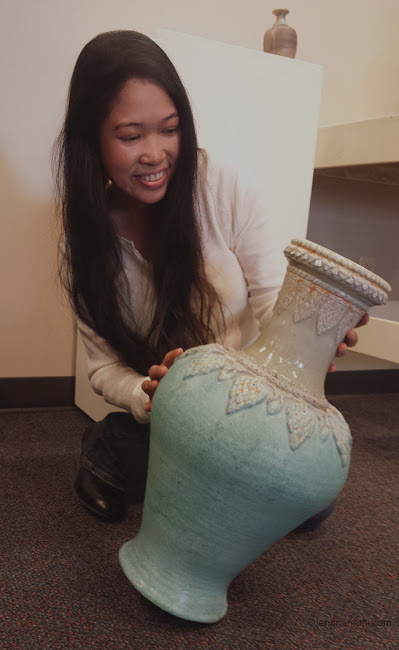 Jendhamuni at the tv station